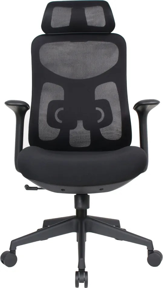 Irodai szék, fekete, teherbírás 150 kg, SULIVAN