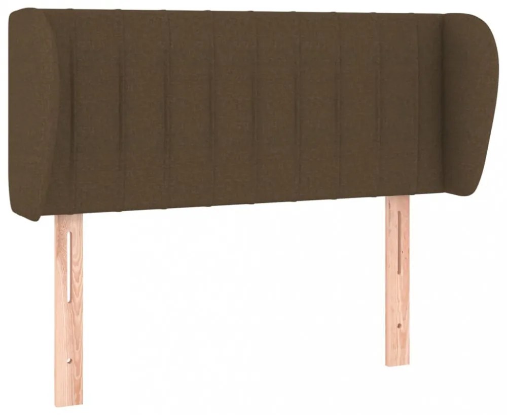 sötétbarna szövet fejtámla 103x23x78/88 cm