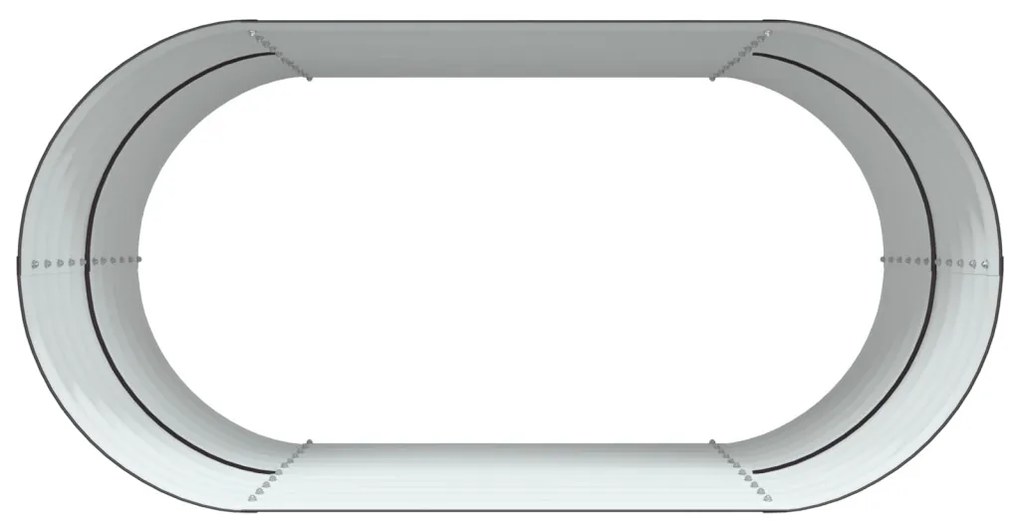 Kerti Emelt Ágy Barna 160x80x81 cm Galvanizált Acél