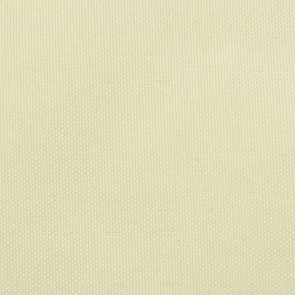 krémszínű oxford szövet napvitorla 3,6 x 3,6 x 3,6 m