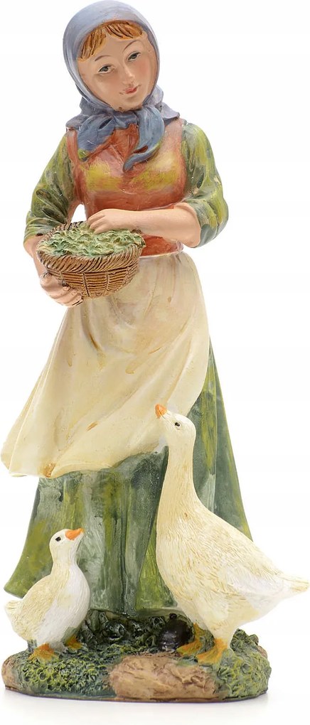 Karácsonyi Betlehem Figura 'libaszoptató Háziasszony' 20cm-es figurákhoz