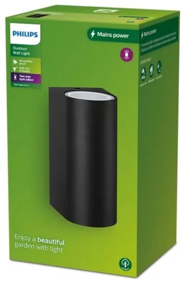 Philips - Kültéri fali lámpa NIGHTINGALE 2xGU10/35W/230V IP44