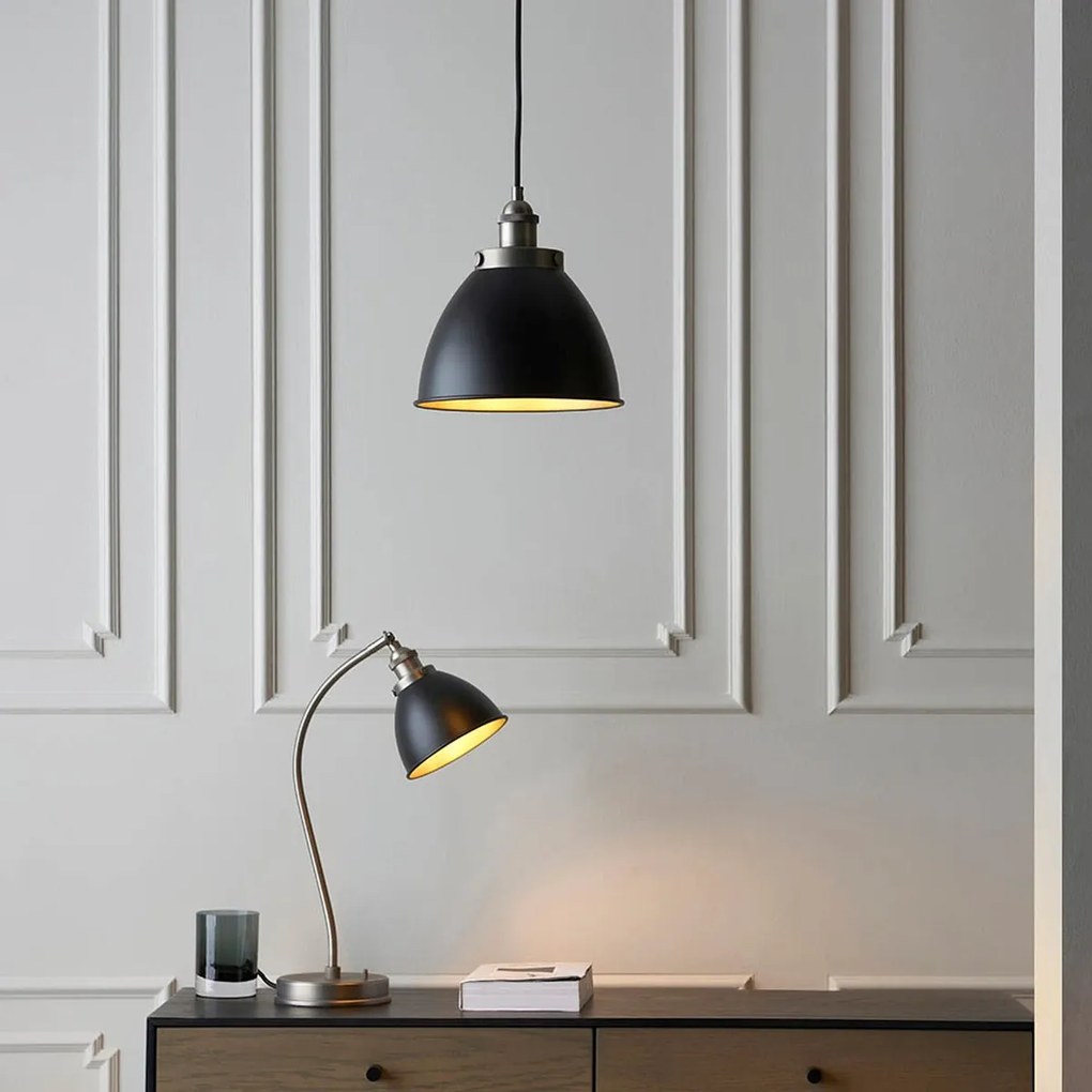 Endon loft asztali lámpa franklin fekete antik ón end98752