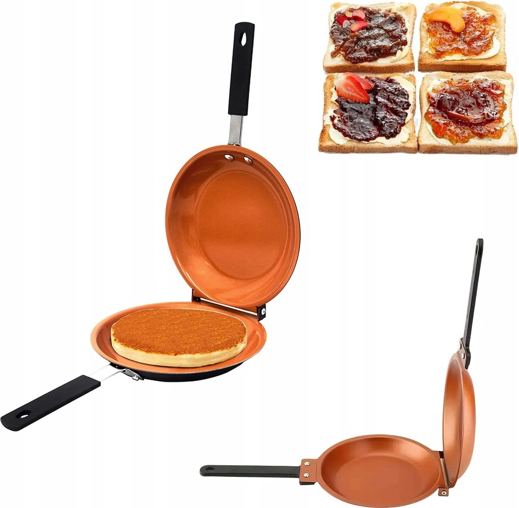 Sütő Serpenyő Öntöttvas Kétoldalas Tapadásmentes Tortilla Omlett