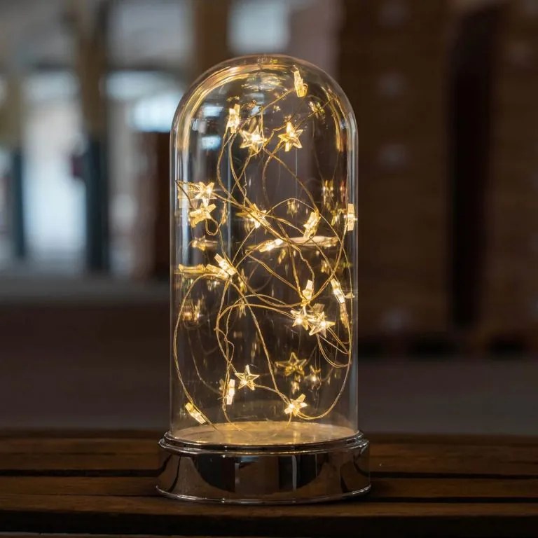 Karácsonyi fénykupola szett 20 LED 2 db meleg fehér