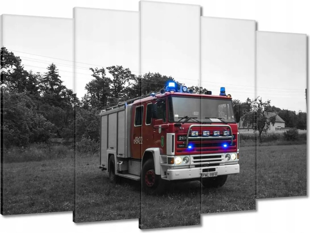 Vászonkép 70x50 Tűzoltóautó