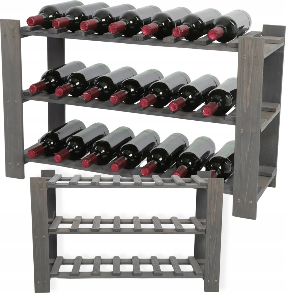 Bortartó állvány bortartó polc palacktartó szekrény alkoholtartó szekrény 21 palack