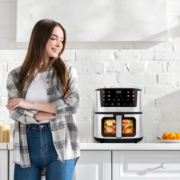 TESLA Electronics AirCook- Többfunkciós digitális forró levegős sütő 7 l 1600W/230V