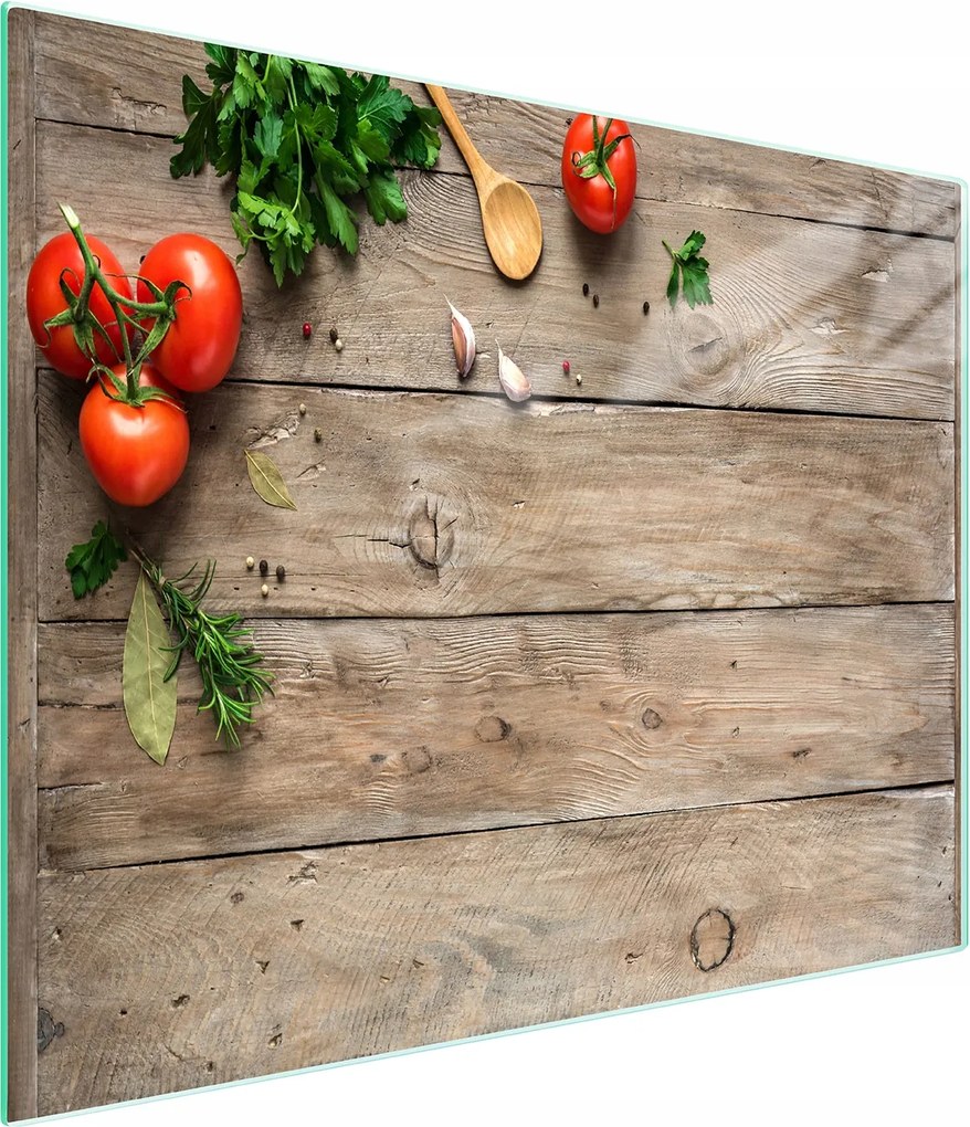 Üveg Vágódeszka 52x30 Fa Edzett Üveg