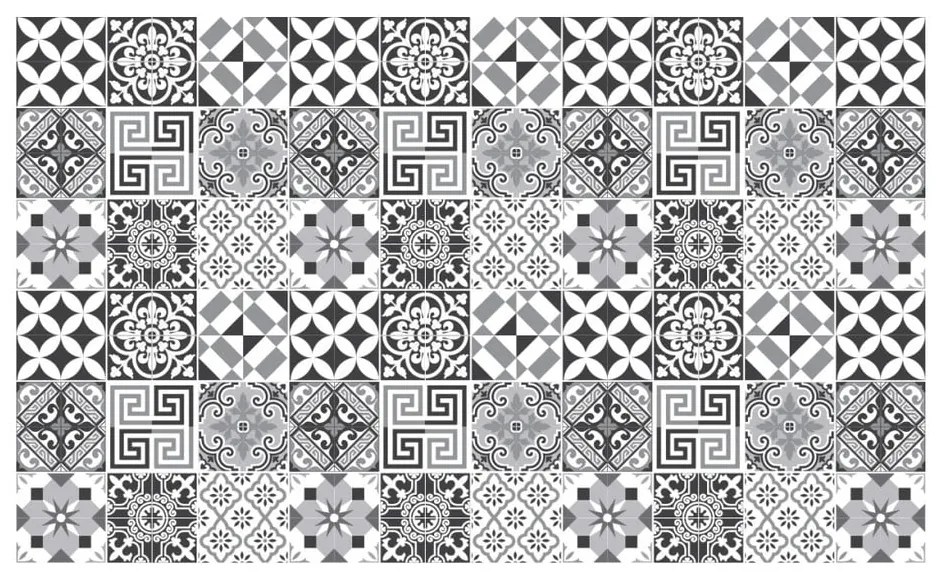 Elegant Tiles Shade of Gray 60 db-os falmatrica szett, 10 x 10 cm - Ambiance