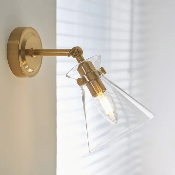 Endon 112861 - HARLOW fali spotlámpa 1xE14/7W/230V arany