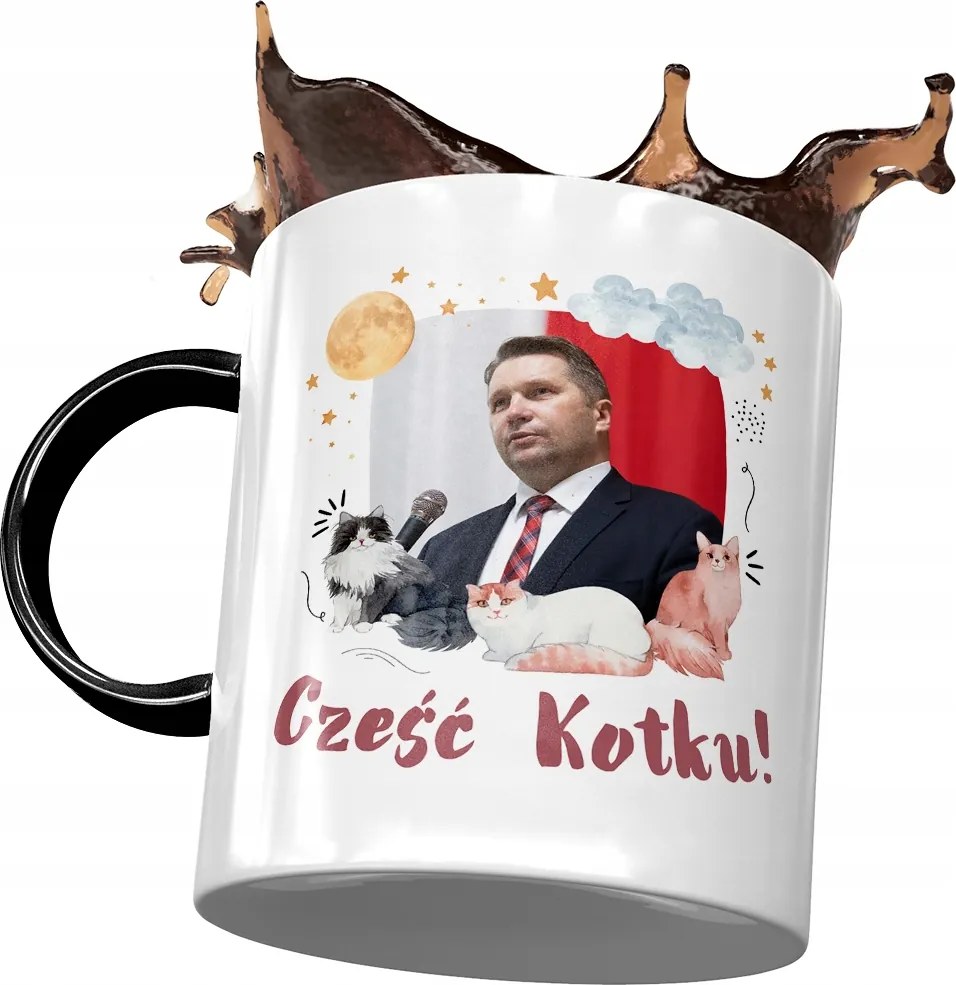 Bögre Fekete-Fekete Pis Ajándék Nyomtatott Fotóval