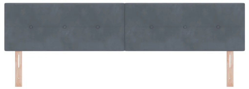 LED Fejtámla Gombos Tüll Sötétszürke 100 cm Bársony