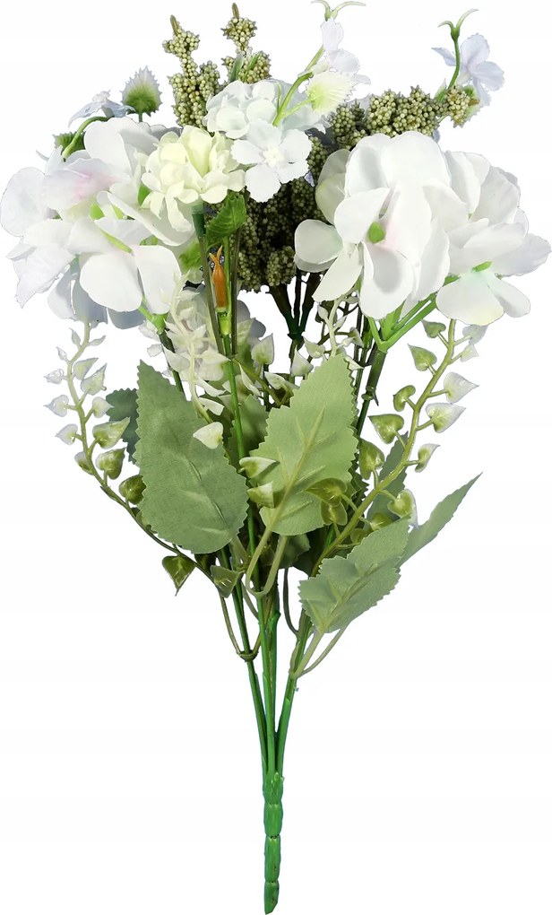 Vegyes Csokor 6 Ágú Hortenzia Fehér Színben