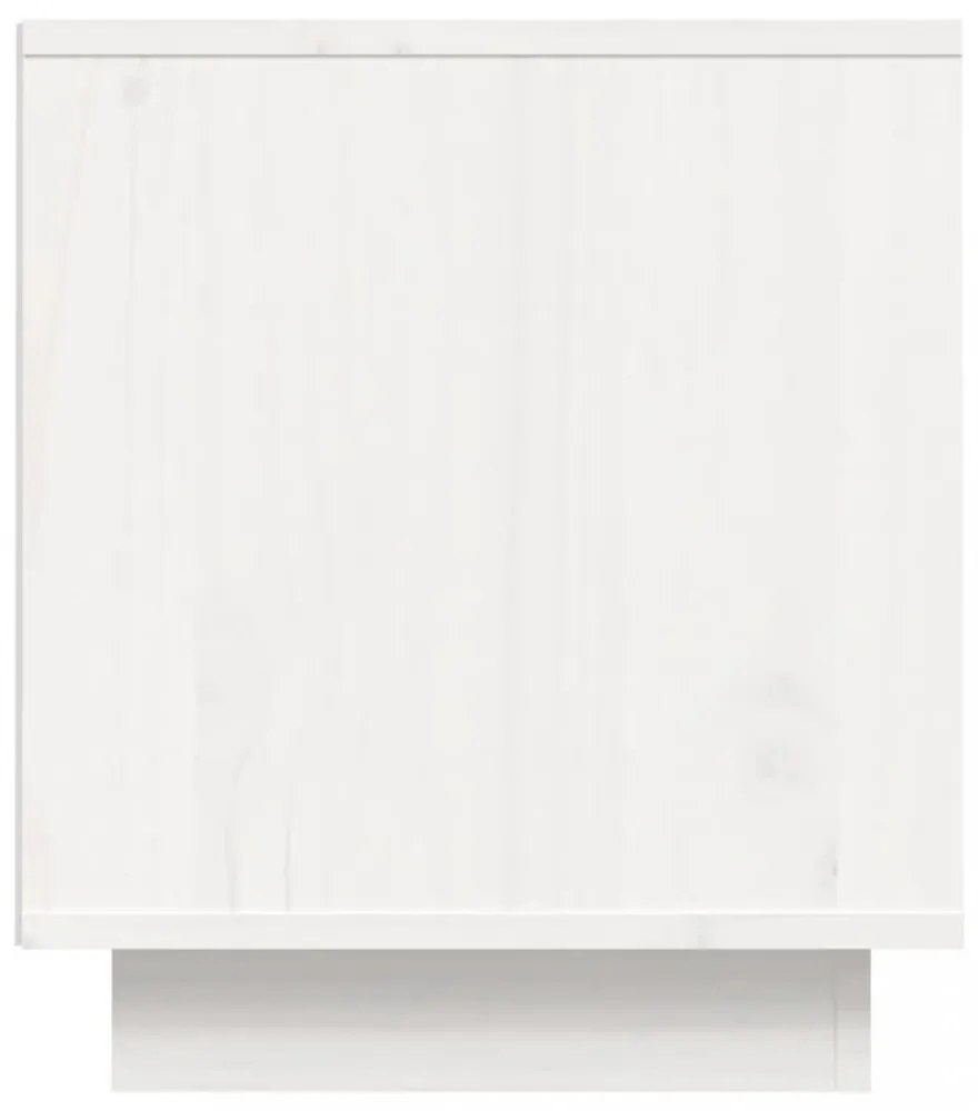 fehér tömör fenyőfa TV-szekrény 80 x 35 x 40,5 cm