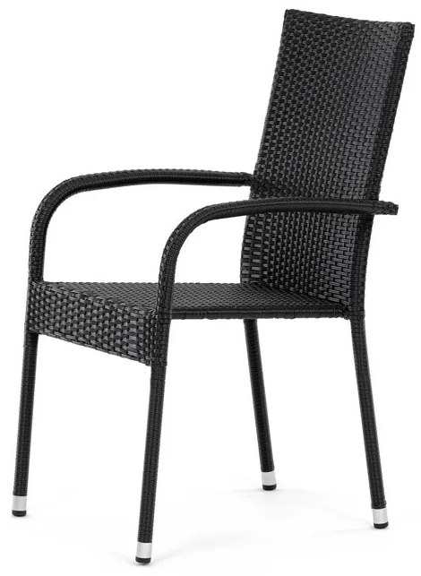 Fekete Polyrattan Kerti Szék. AZC-S2113 BK