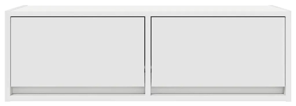 2 db fehér szerelt fa TV-szekrény 80x31x25,5 cm
