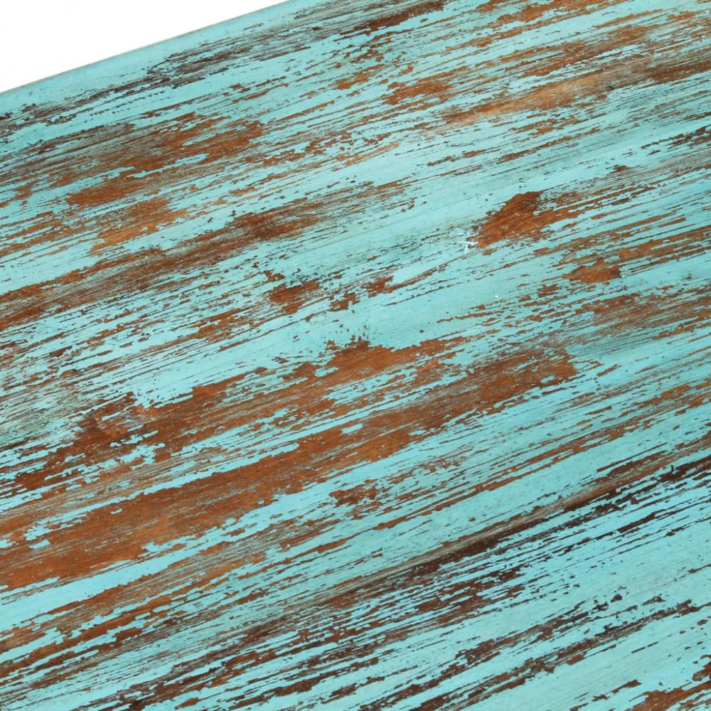 tömör újrahasznosított fa dohányzóasztal 110 x 50 x 34 cm