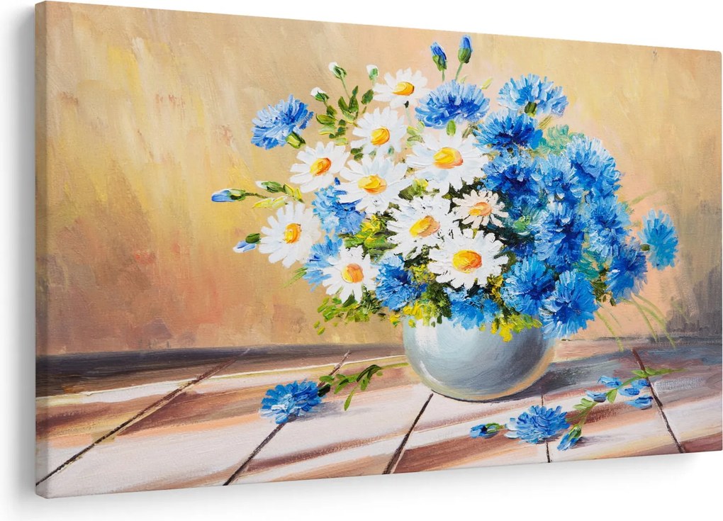 Festett kép egy váza virágról (90x60 cm)
