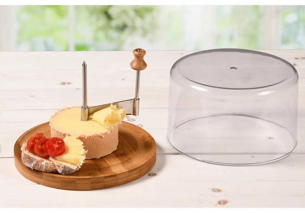 Kesper 58621 Tete de Moine fedővel sajtszeletelő, 22 cm átmérő