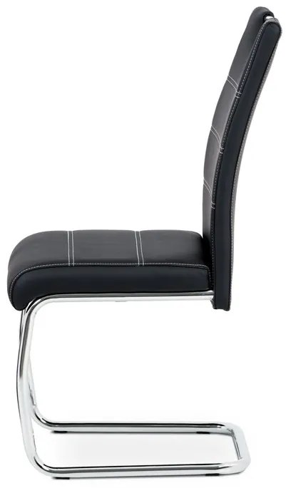 Fekete Ekobőr Étkezőszék. HC-481 BK