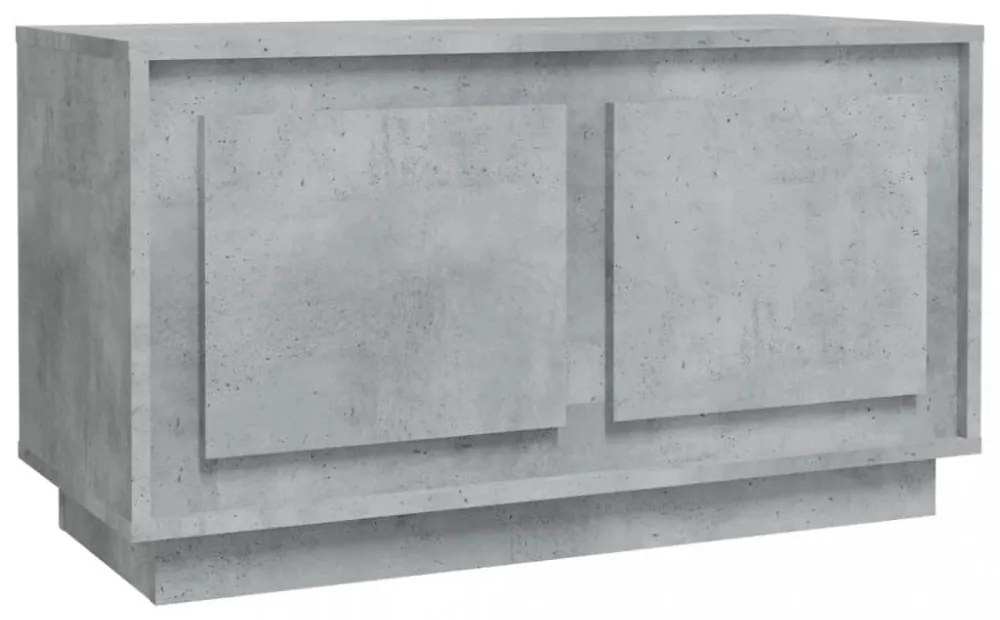 betonszürke szerelt fa TV-szekrény 80x35x45 cm