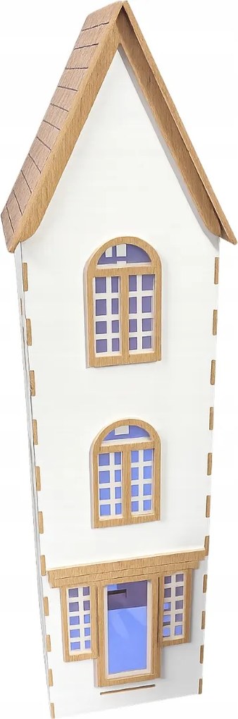 Fa dekorációs házikó 31 cm