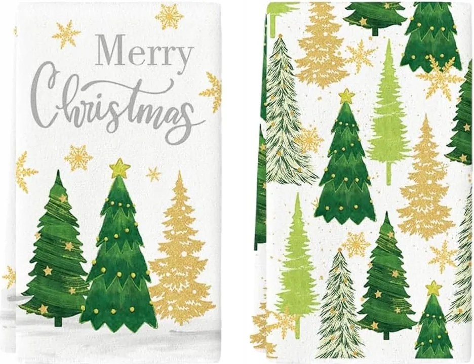 Konyhai törlőkendő Karácsonyi motívum 2db-os szett 40 x 60 cm