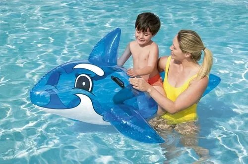 Bestway Felfújható bálna fogantyúval, 1,57 m x 94cm, 1,57 m x 94 cm