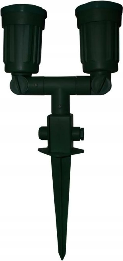 Aca Lighting kerti spotlámpa 2xE27 PAR38 fekete No79-B AC.045GL79