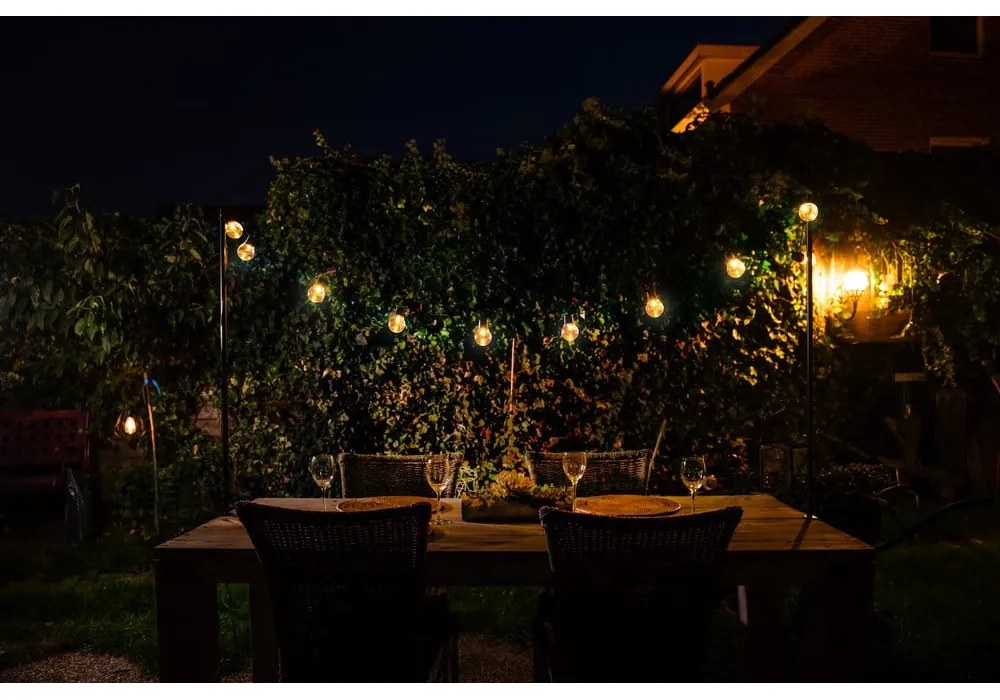 Napelemes fényfüzér, izzók száma 10 db, hosszúság 220 cm – Esschert Design