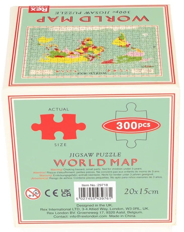 World Map gyerek puzzle - Rex London