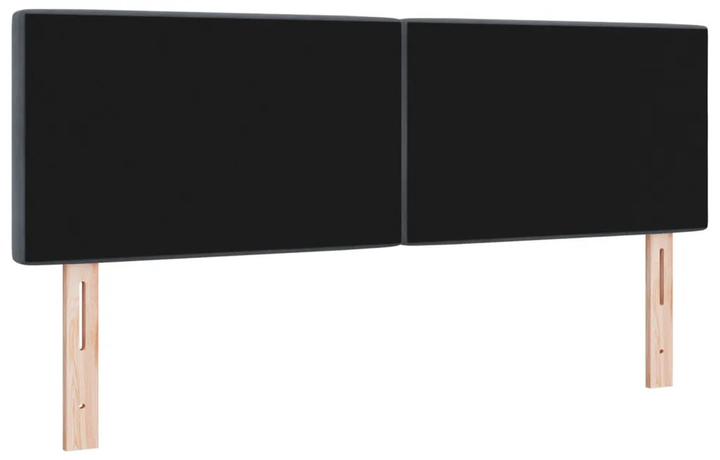 LED Fejtámla LED -es lámpákkal Sötétszürke 144 cm Bársony