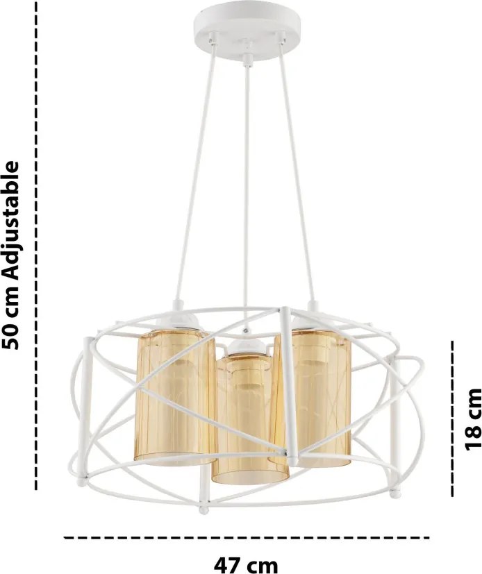 Dratkruh Glass - White, Yellow