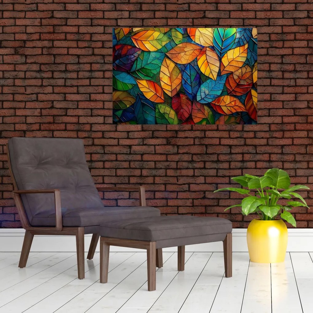 Kép - Levélmozaik (90x60 cm)