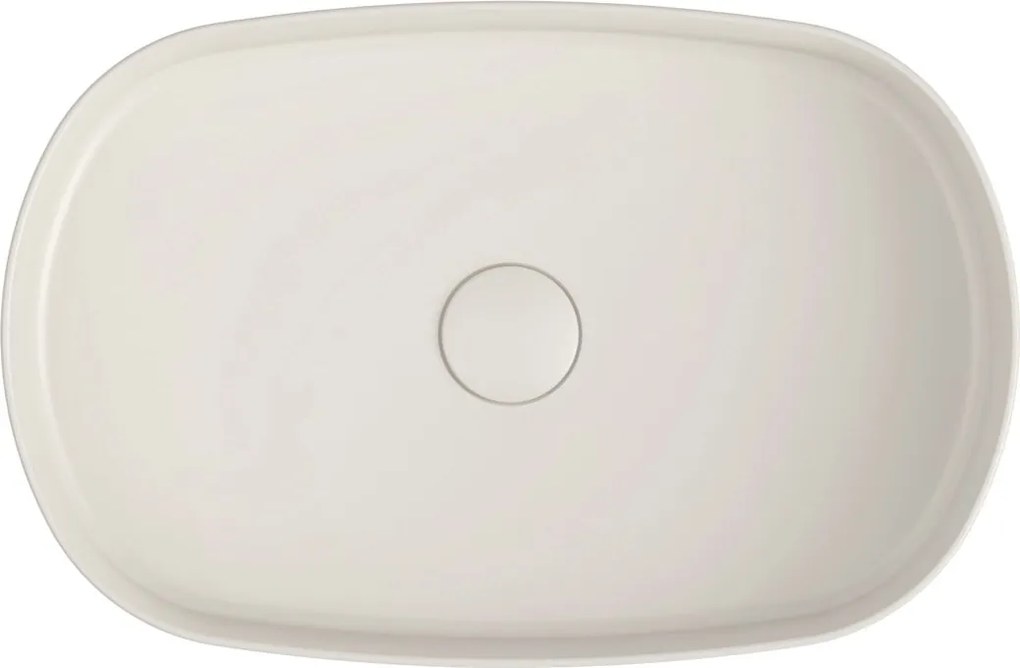 Sapho, INFINITY OVAL kerámia asztali mosdókagyló, 55x36 cm, Ivory, 10NF65055-2K