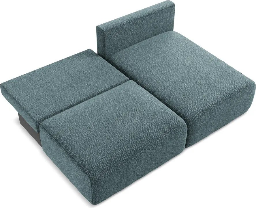 Türkiz kinyitható-tárolóhelyes sarokkanapé (jobb oldali) Kalena – Makamii