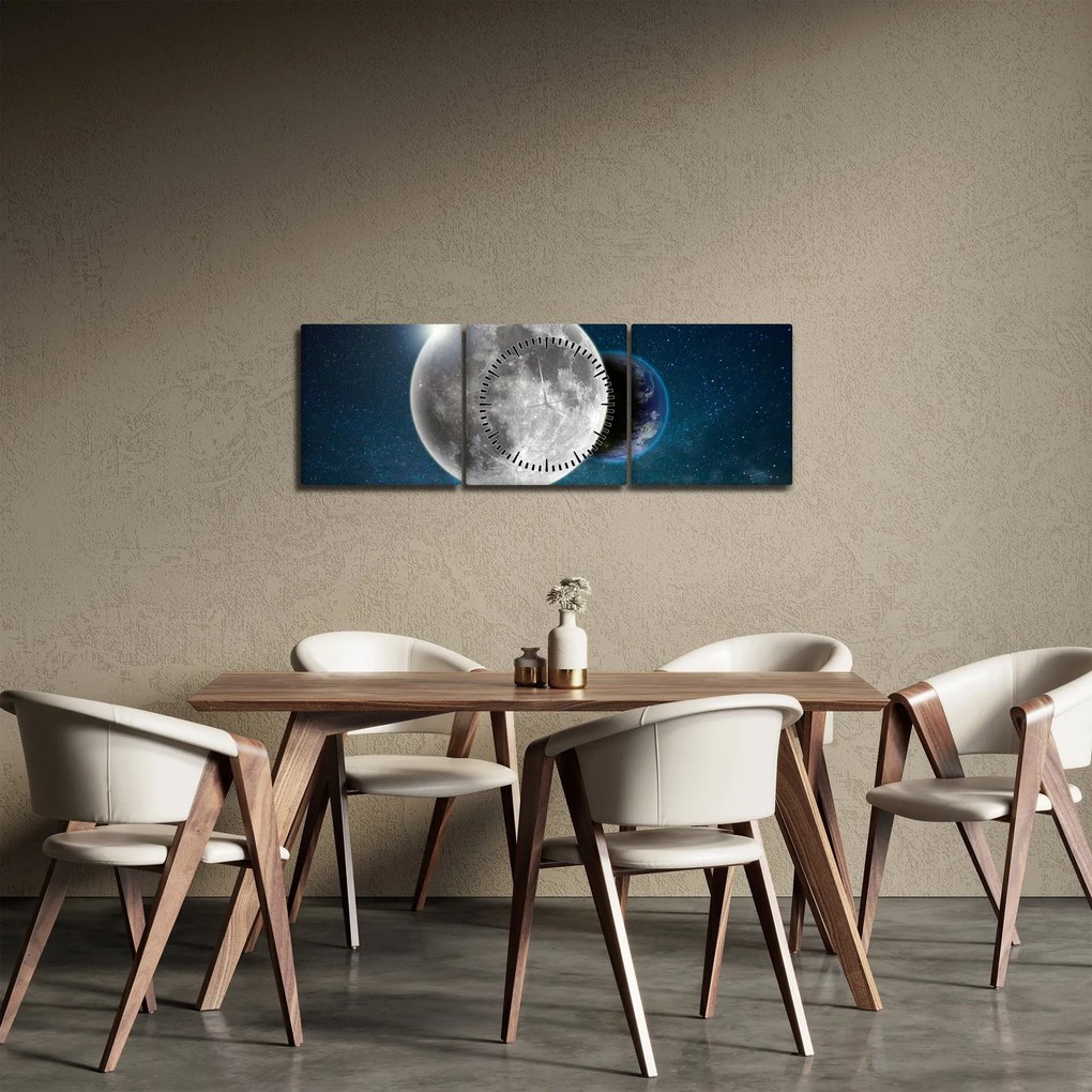 Kép - Föld holdfogyatkozásban (órával) (90x30 cm)