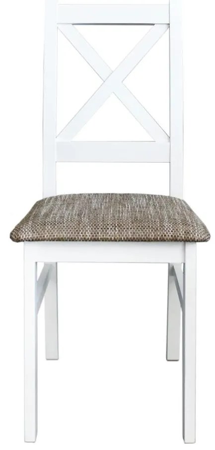 NATE étkezőszék fehér/barna