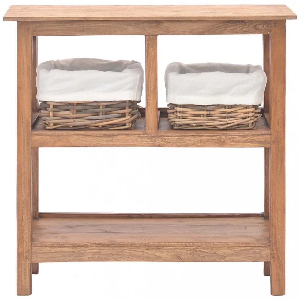 vidaXL tömör mahagóni fa tálalóasztal 69 x 28 x 70 cm