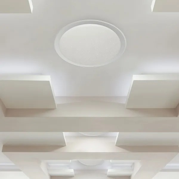 LED Dimmelhető mennyezeti lámpa LED/72W/230V 3000-6500K átm. 67 cm fehér + távirányító