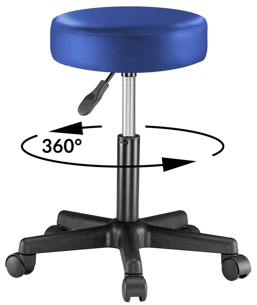 Casaria® Gurulós puff - kék