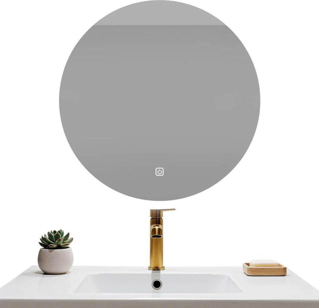 Fürdőszobai Tükör Világítás Led Lámpa 50CM Kerek Mygiivovo Érintőképernyős