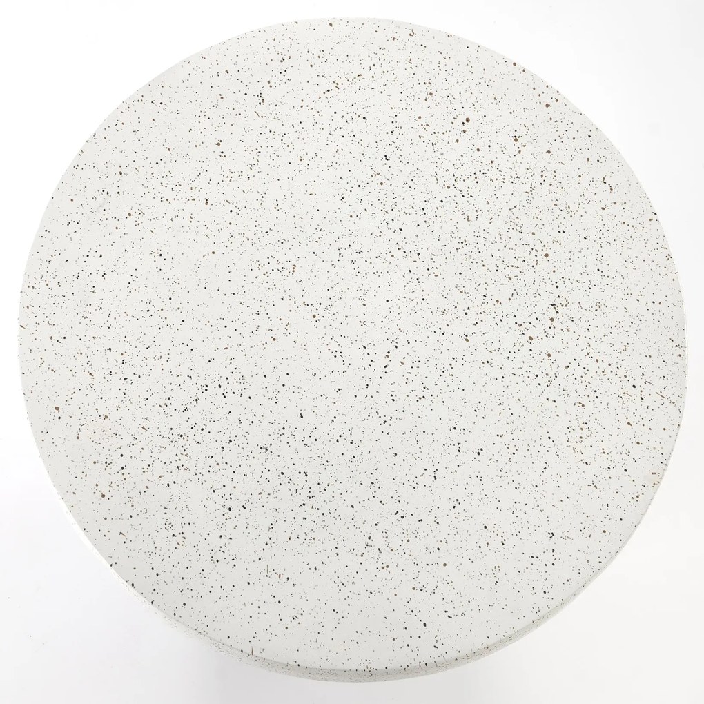 Sintro dohányzóasztal 54 cm - fehér terrazzo