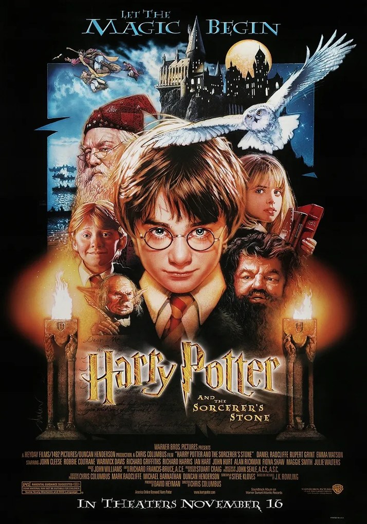 Harry Potter és a bölcsek köve filmposzter (2001) 70x50cm #500