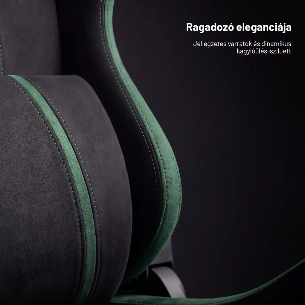 Gamer szék szövet Normal Size, fekete-zöld: Diablo X-One 2.0 Forest Green