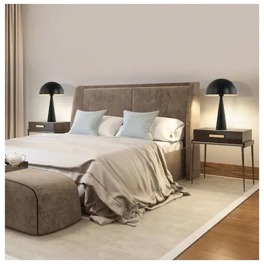 Zambelis 20210 - Asztali lámpa 1xE27/25W/230V fekete