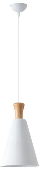 Csillár zsinóron 1xE27/15W/230V fehér átm. 20 cm