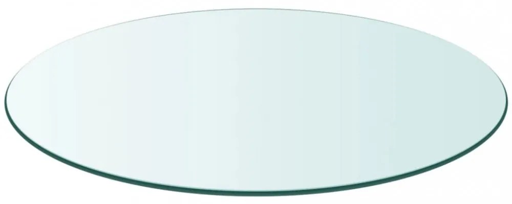 edzett üveg asztallap kerek 700 mm