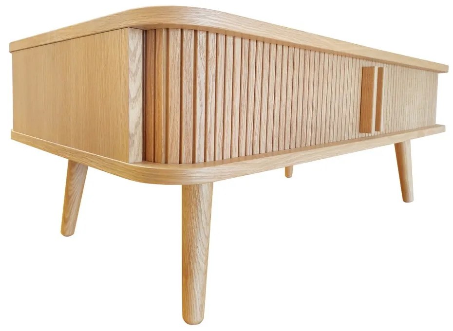 Dohányzóasztal tölgyfa dekorral 58x107.5 cm Rove – Woodman